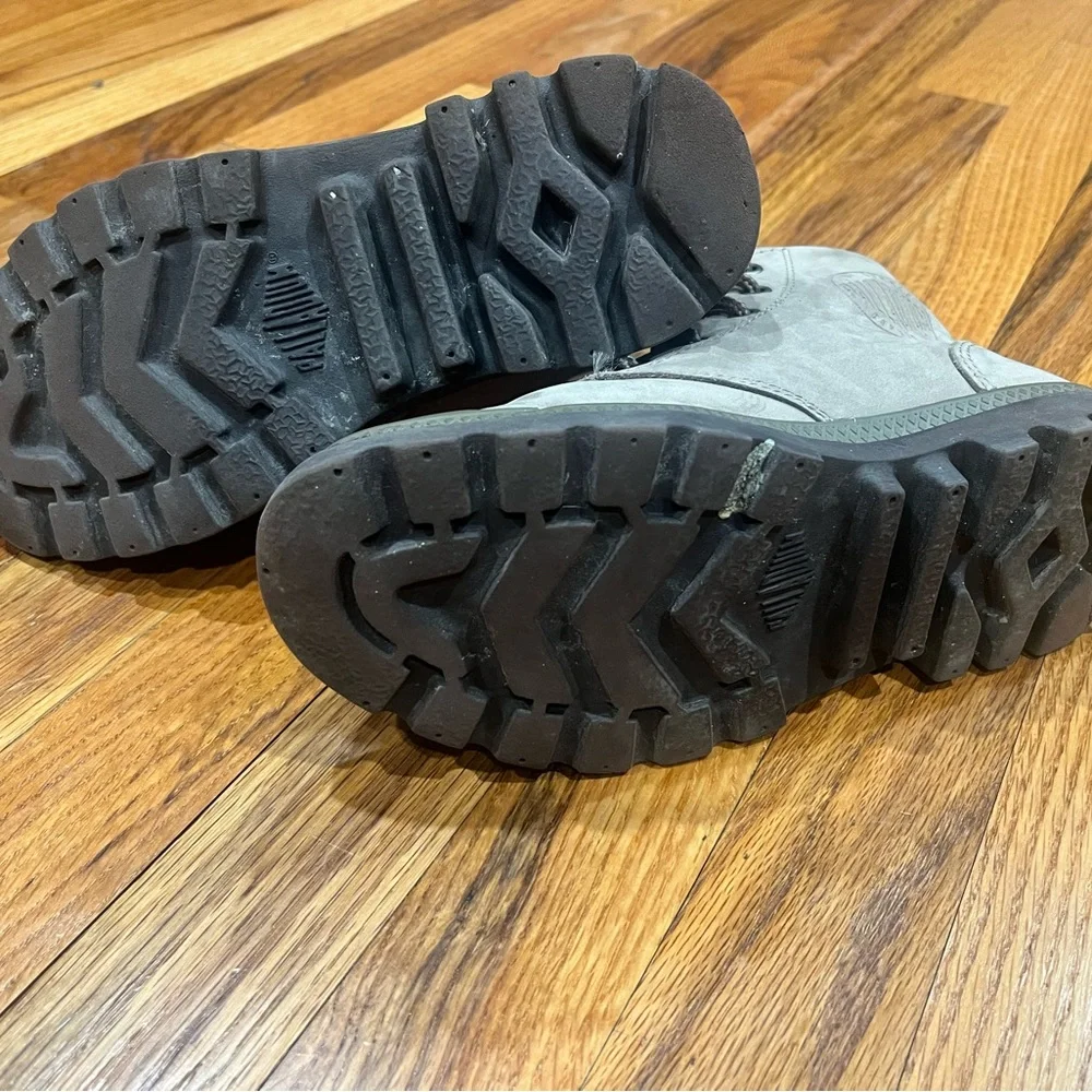 Women's Palladium Work Boots Grey,Size 6.Some stains‎ see pictures
